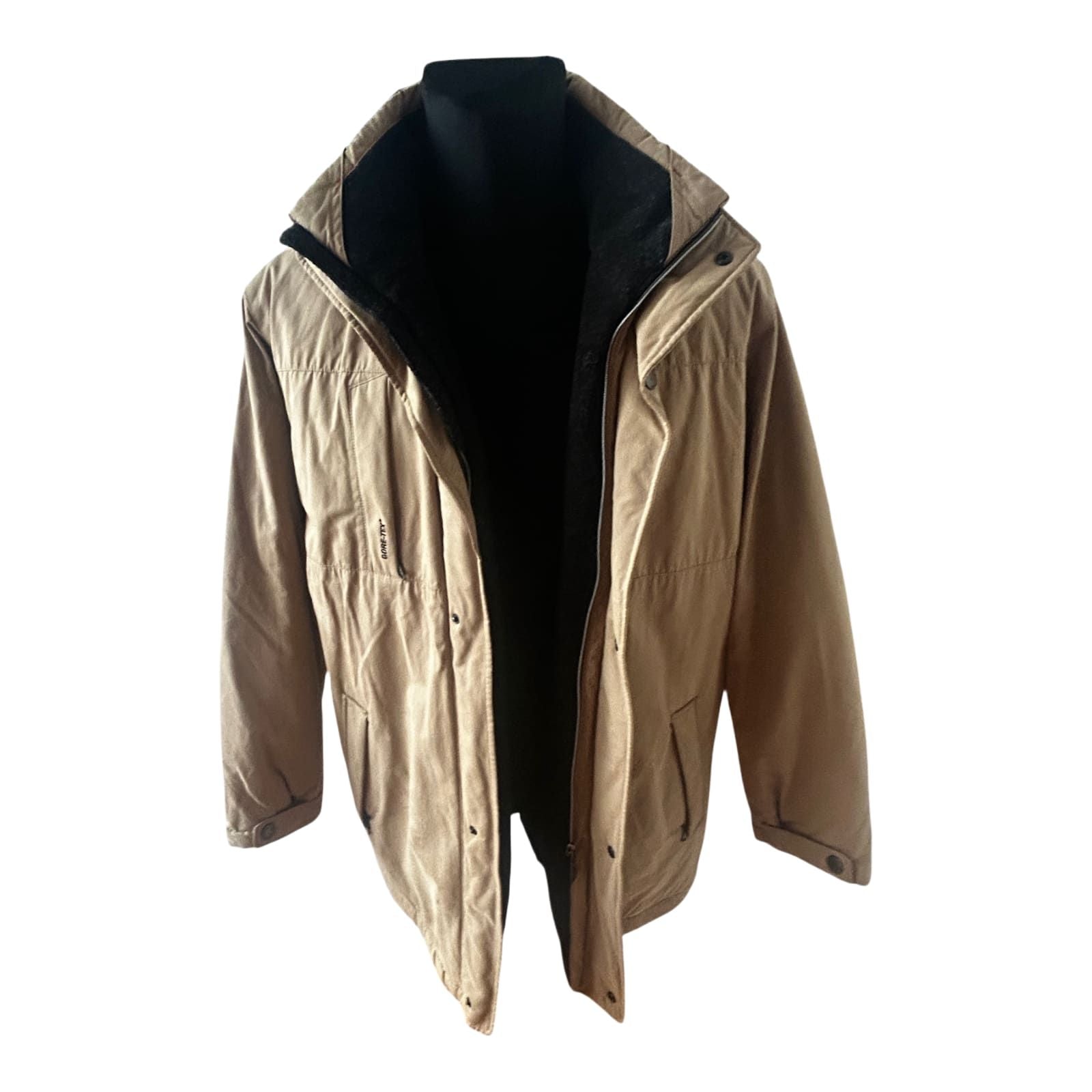 Bugatti Gore Tex Herrenjacke Gr 54 Beige Winterjacke Warm Wasserdicht Robust