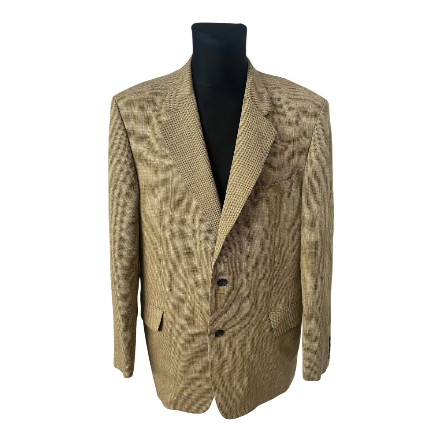 Westbury Herren Sakko Gr 54 Schurwolle Gelb Beige Vintage Klassisch