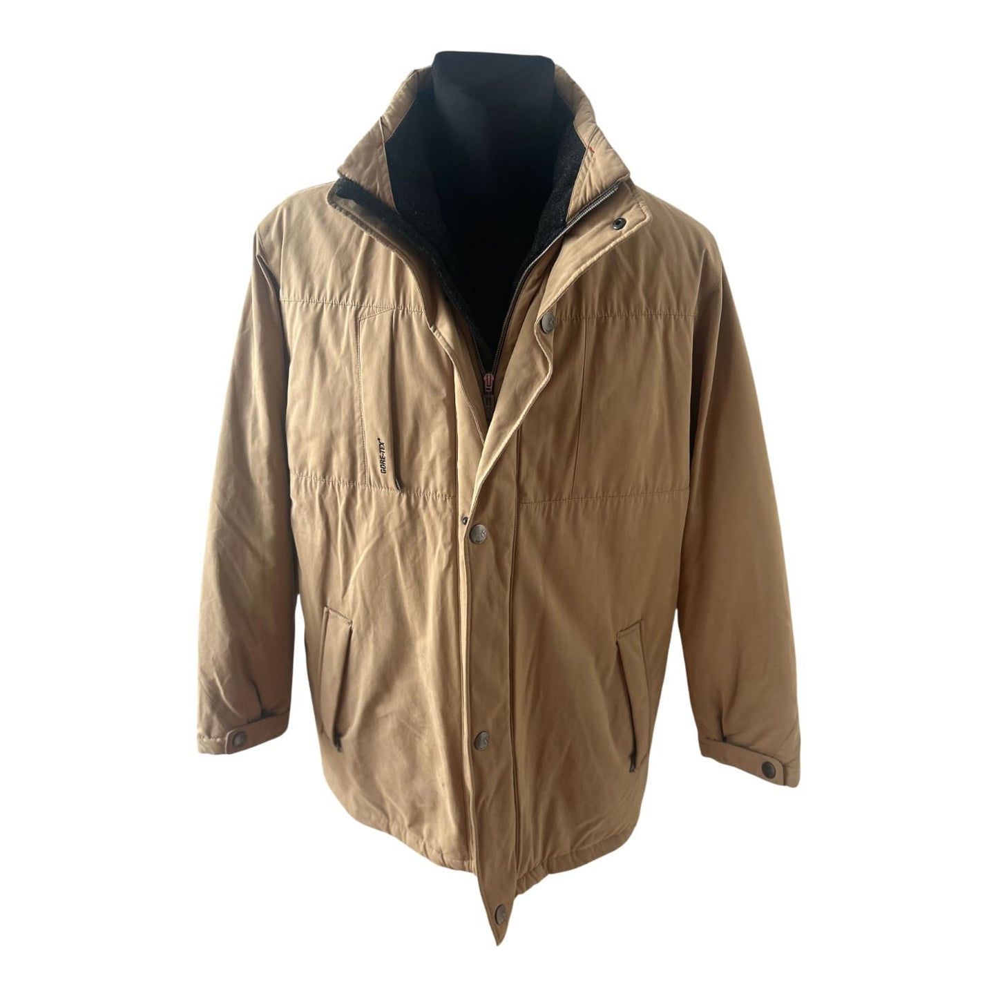 Bugatti Gore Tex Herrenjacke Gr 54 Beige Winterjacke Warm Wasserdicht Robust