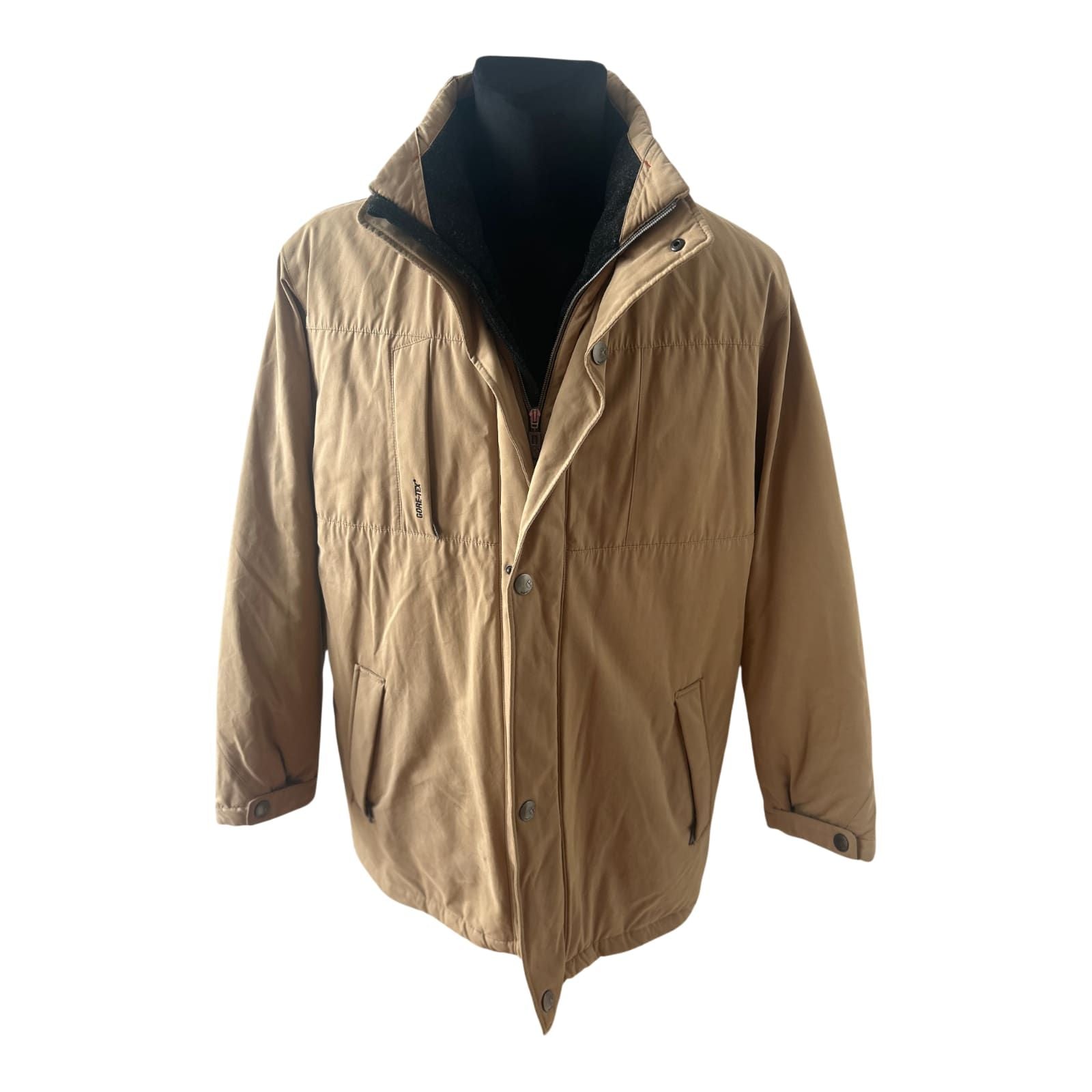 Bugatti Gore Tex Herrenjacke Gr 54 Beige Winterjacke Warm Wasserdicht Robust