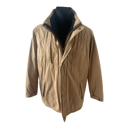 Bugatti Gore Tex Herrenjacke Gr 54 Beige Winterjacke Warm Wasserdicht Robust