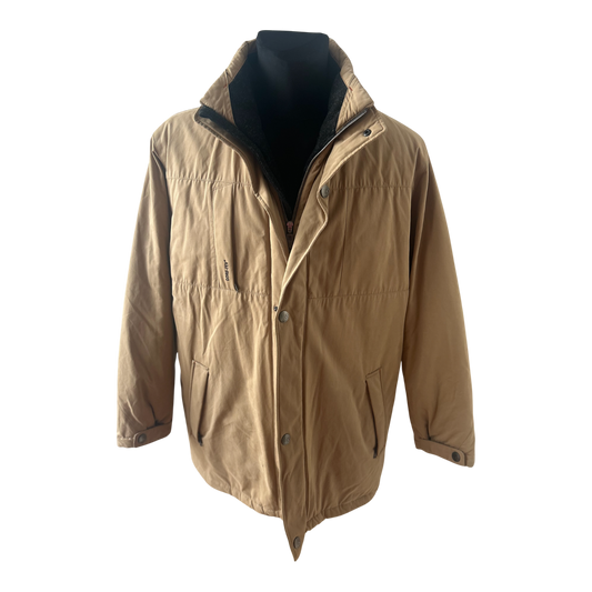 Bugatti Gore Tex Herrenjacke Gr 54 Beige Winterjacke Warm Wasserdicht Robust