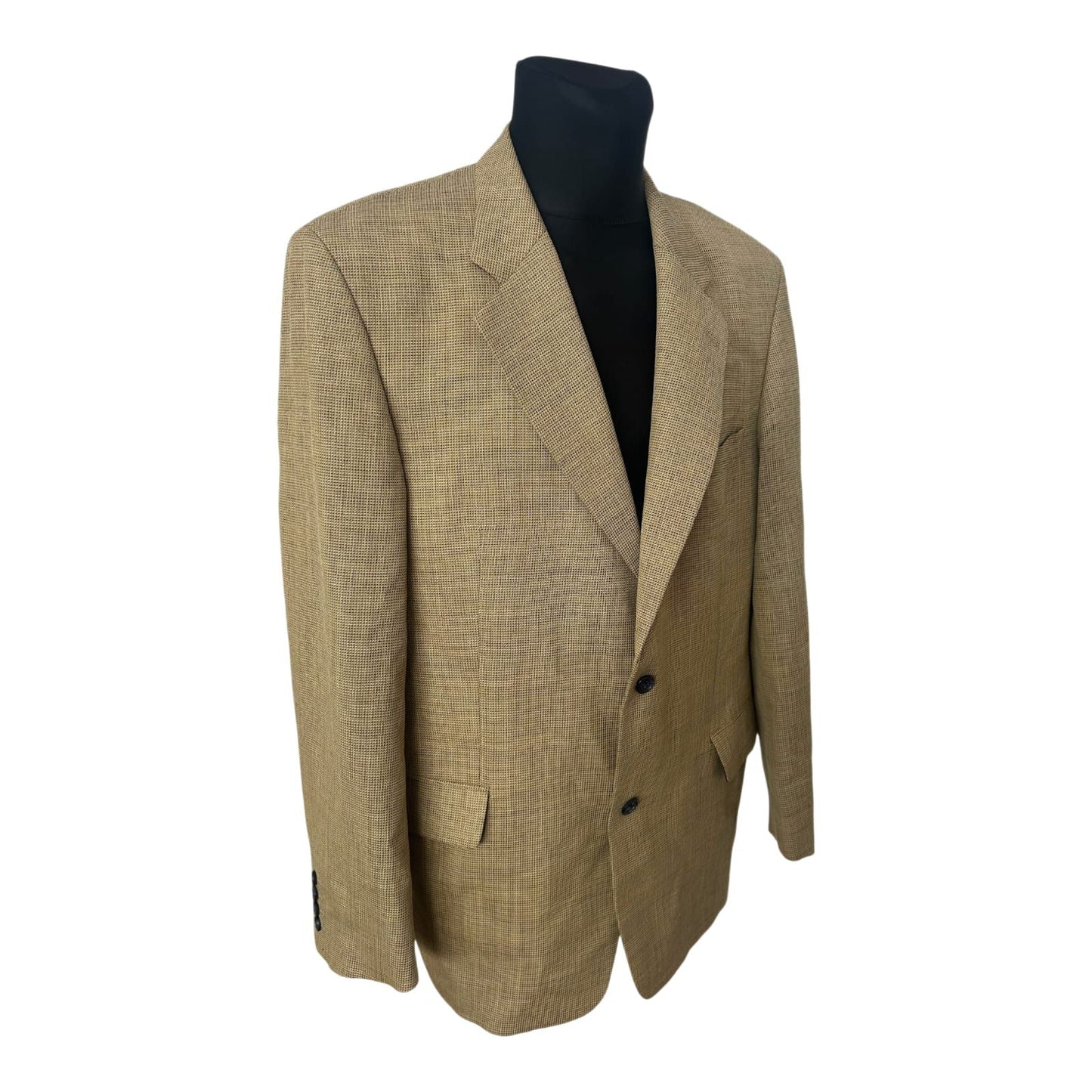 Westbury Herren Sakko Gr 54 Schurwolle Gelb Beige Vintage Klassisch
