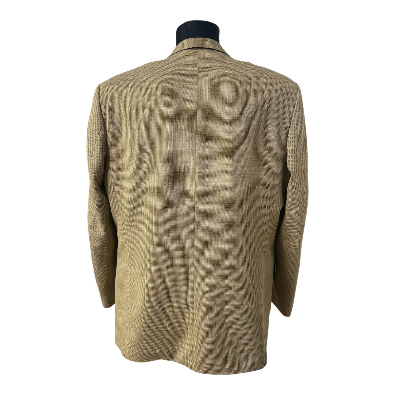 Westbury Herren Sakko Gr 54 Schurwolle Gelb Beige Vintage Klassisch
