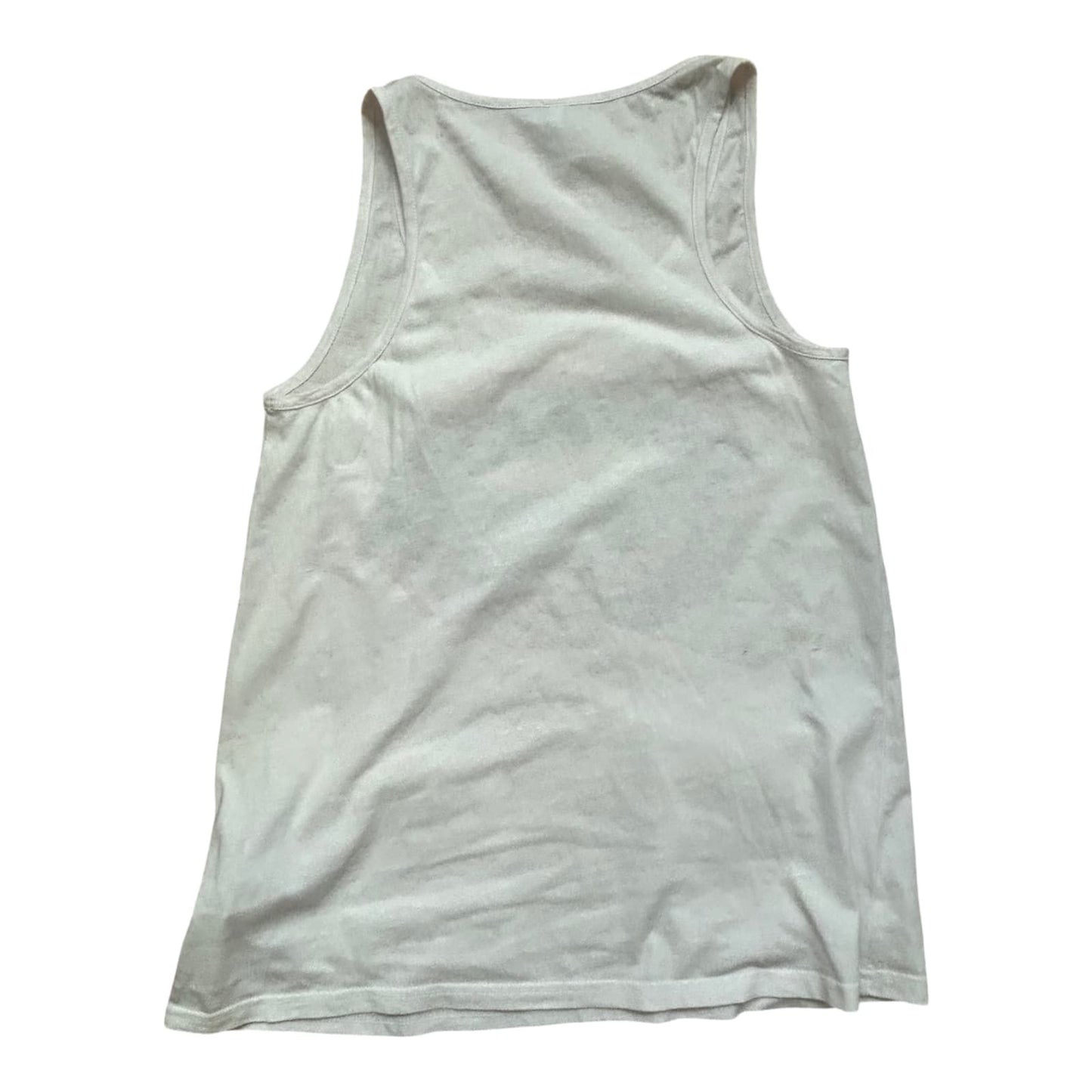 Fishbone Damen Tanktop XS Weiß Baumwolle Lippen Print Taschen Sommer