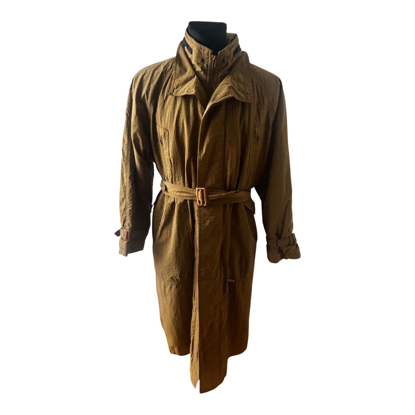Klimatex Trenchcoat Herren Gr 52 Vintage Mantel Wasserfest Winddicht Atmungsaktiv