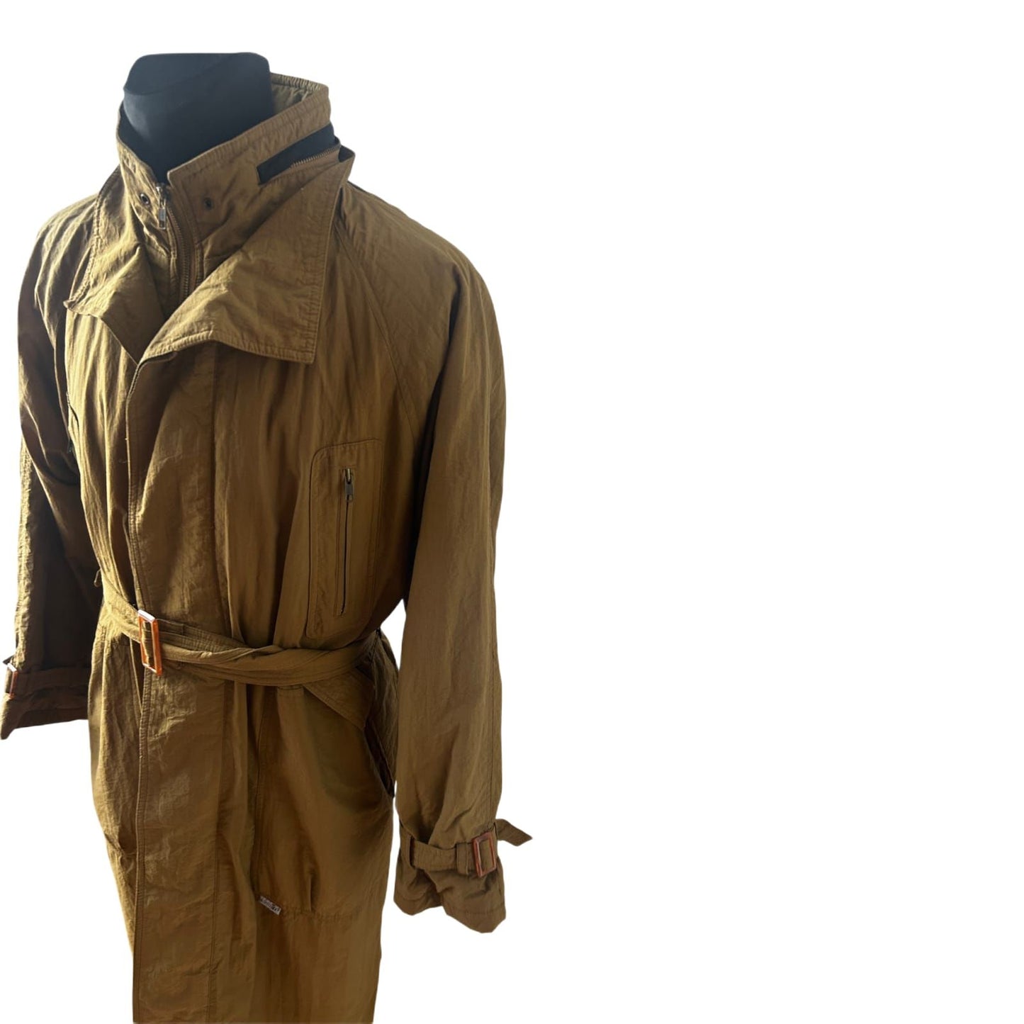 Klimatex Trenchcoat Herren Gr 52 Vintage Mantel Wasserfest Winddicht Atmungsaktiv
