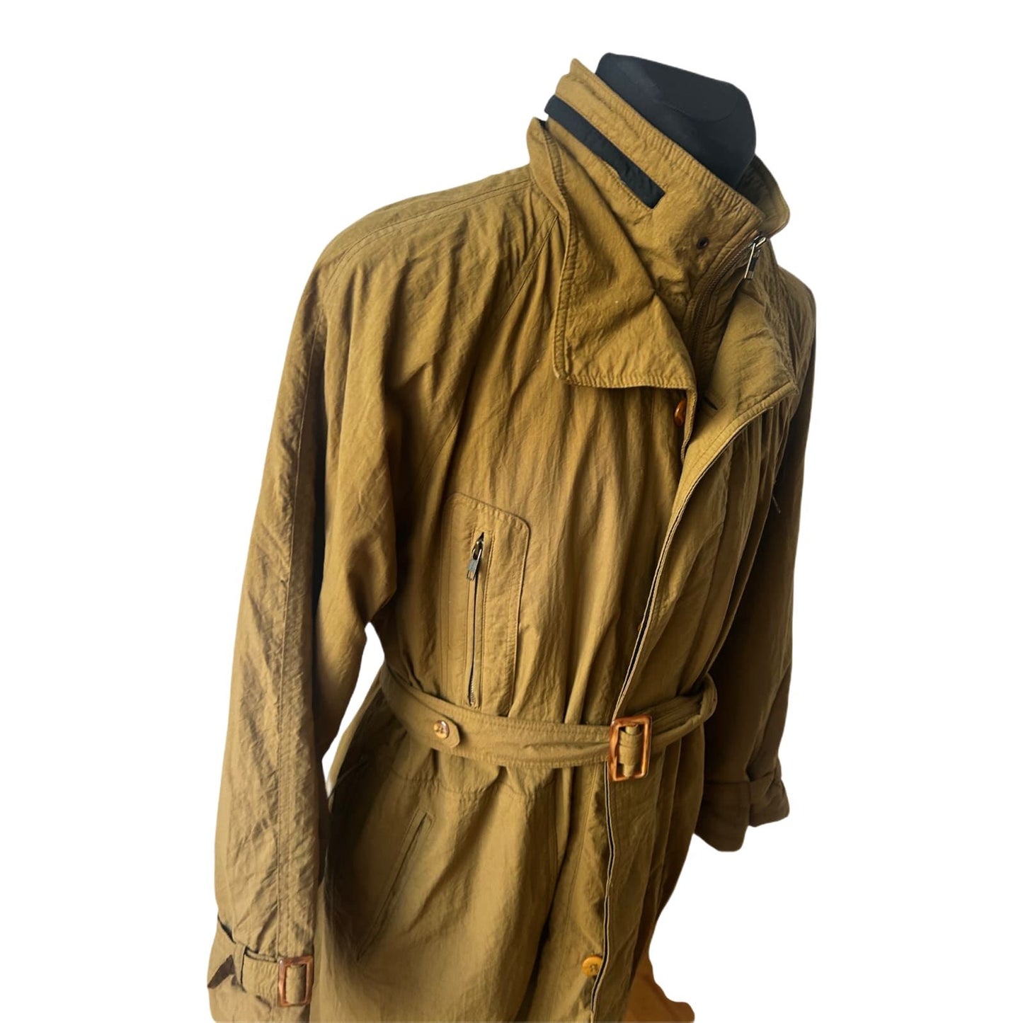 Klimatex Trenchcoat Herren Gr 52 Vintage Mantel Wasserfest Winddicht Atmungsaktiv