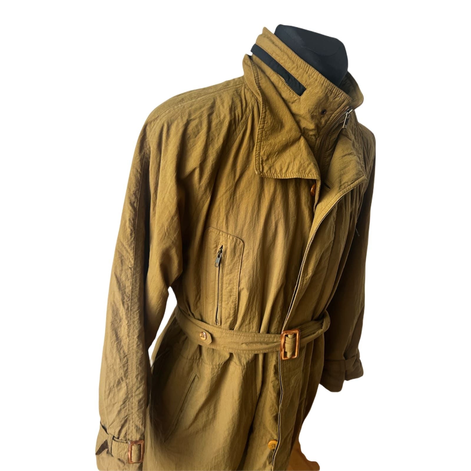 Klimatex Trenchcoat Herren Gr 52 Vintage Mantel Wasserfest Winddicht Atmungsaktiv