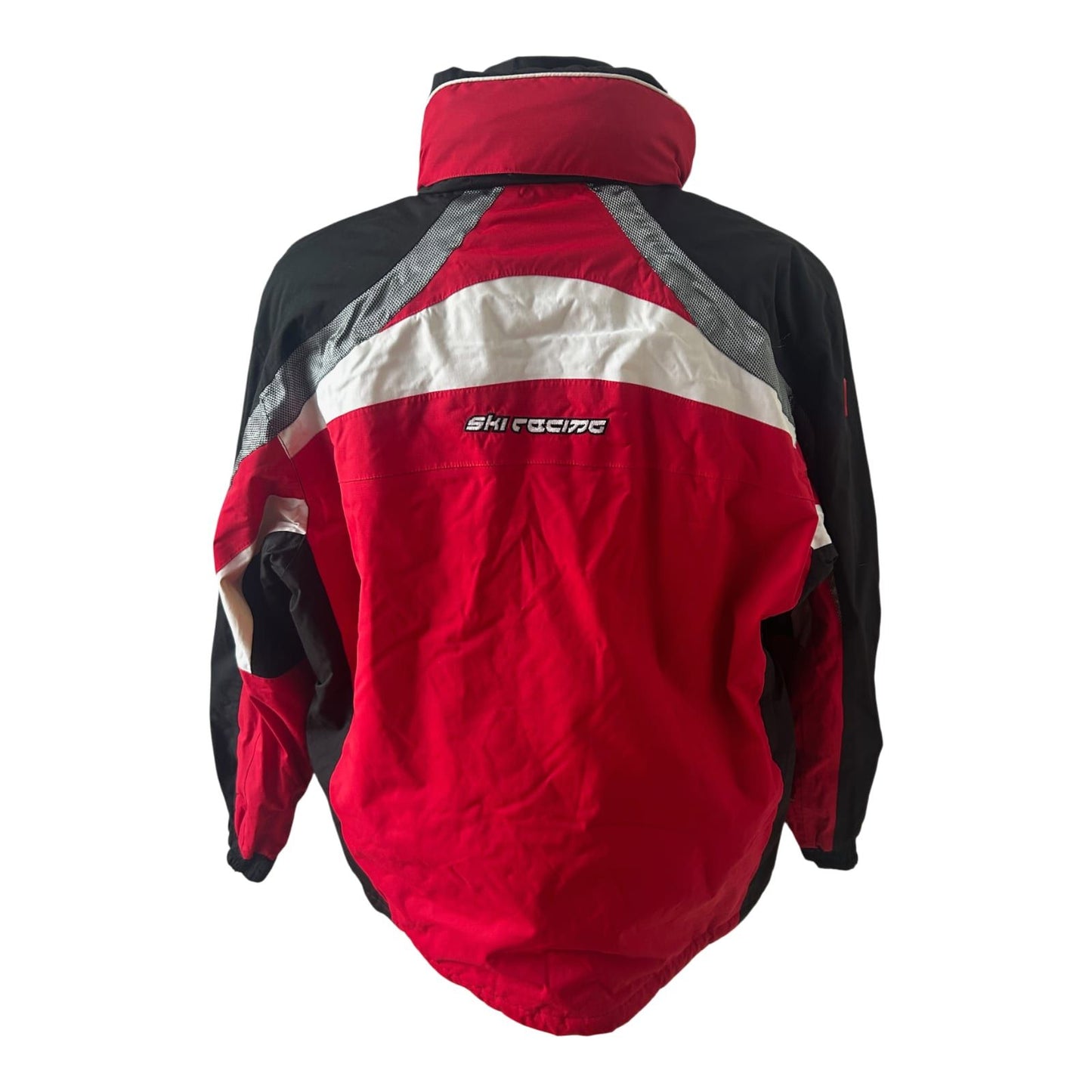 Multitex Herren Skijacke XL Rot Schwarz Outdoor Jacke Winter Funktionsjacke Gr 56