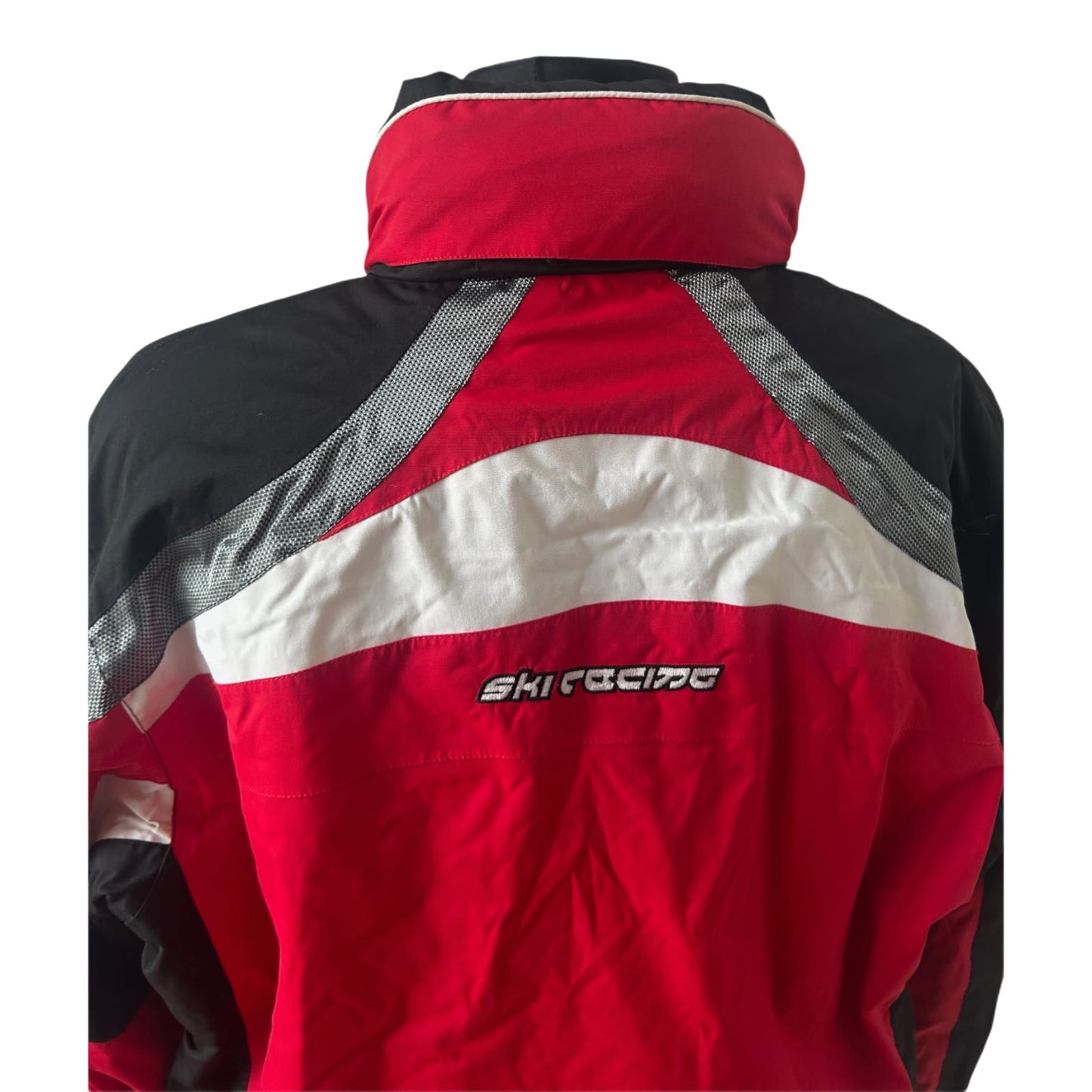 Multitex Herren Skijacke XL Rot Schwarz Outdoor Jacke Winter Funktionsjacke Gr 56