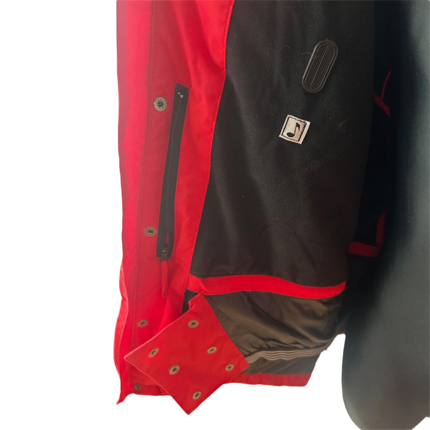 Multitex Herren Skijacke XL Rot Schwarz Outdoor Jacke Winter Funktionsjacke Gr 56