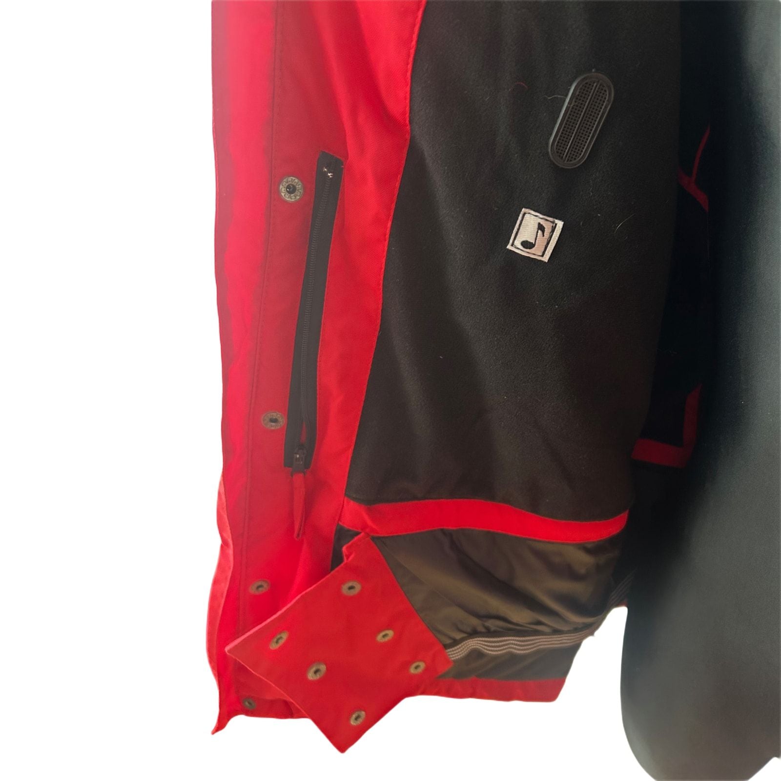 Multitex Herren Skijacke XL Rot Schwarz Outdoor Jacke Winter Funktionsjacke Gr 56