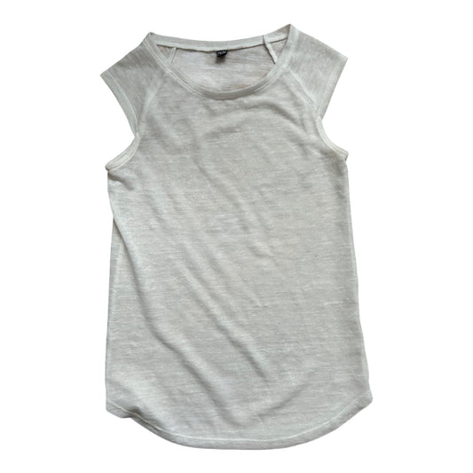 Pimkie Damen Top Weiß Gr S Locker Transparent Freizeit Sommer