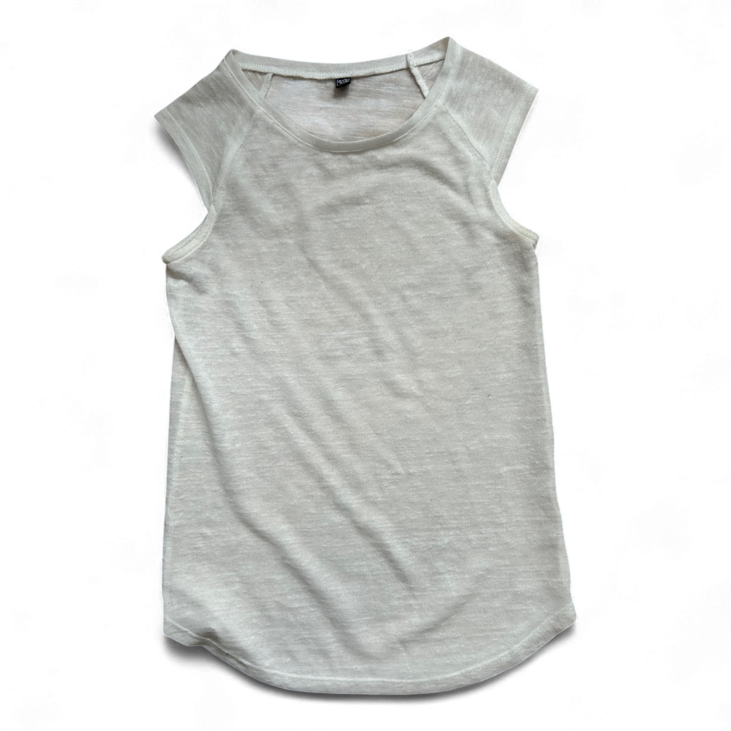 Pimkie Damen Top Weiß Gr S Locker Transparent Freizeit Sommer