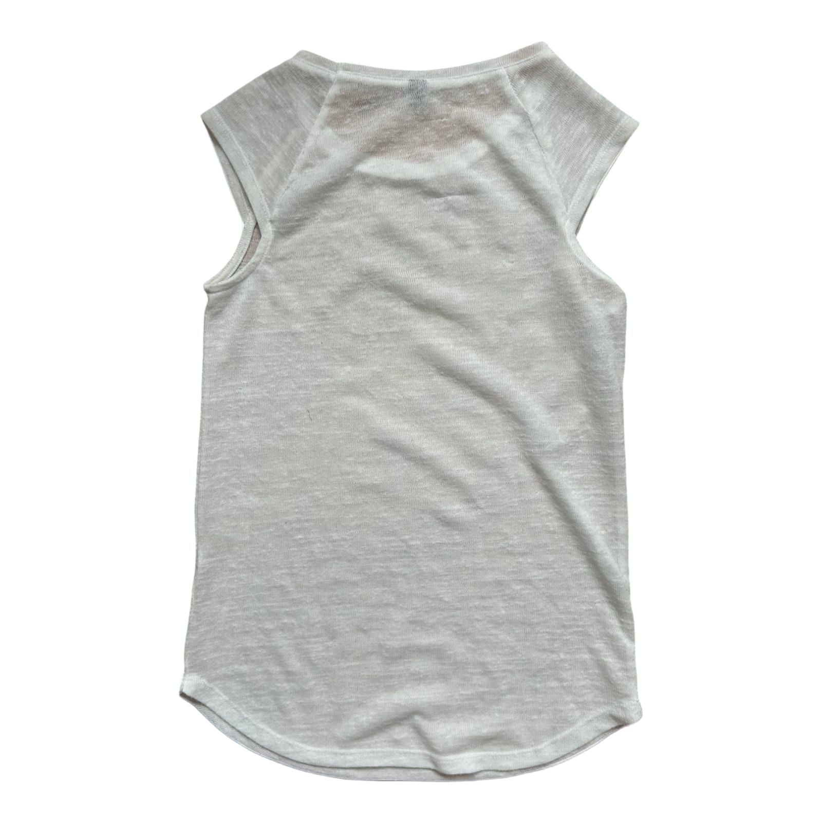 Pimkie Damen Top Weiß Gr S Locker Transparent Freizeit Sommer