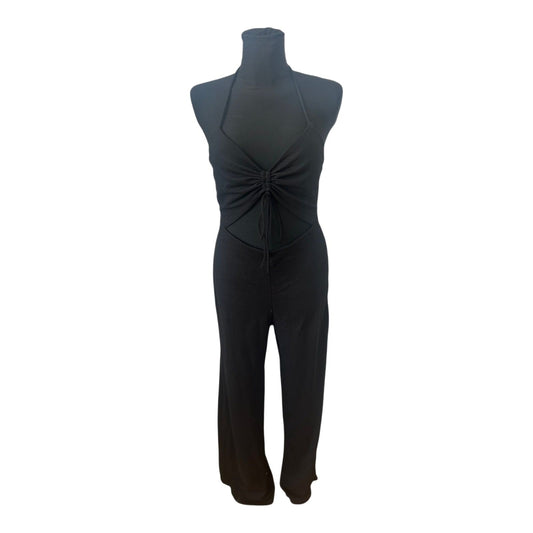 Bershka Jumpsuit Damen Overall Gr L Schwarz Elegant Cut Out Sommer Chic