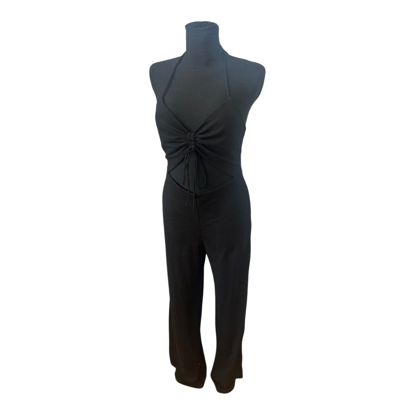 Bershka Jumpsuit Damen Overall Gr L Schwarz Elegant Cut Out Sommer Chic