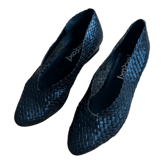 OXMOX Damen Halbschuhe Gr 36 Leder Made in Italy Schwarz Elegant