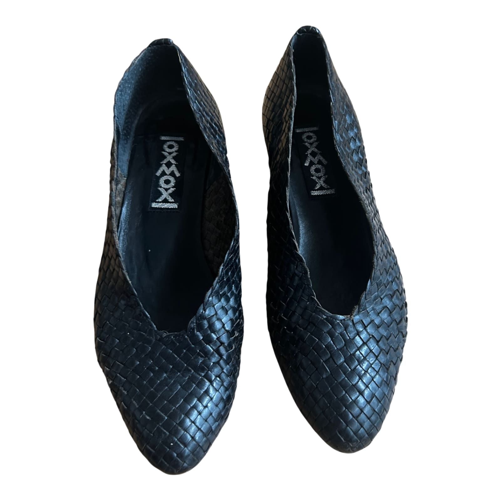 OXMOX Damen Halbschuhe Gr 36 Leder Made in Italy Schwarz Elegant