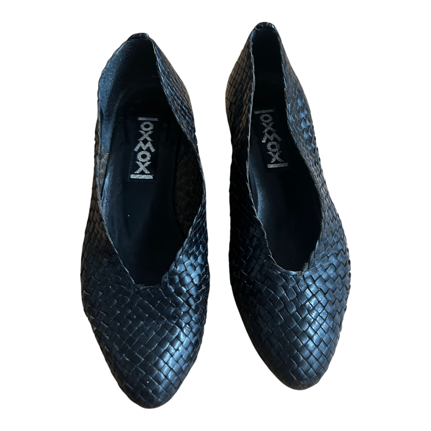 OXMOX Damen Halbschuhe Gr 36 Leder Made in Italy Schwarz Elegant