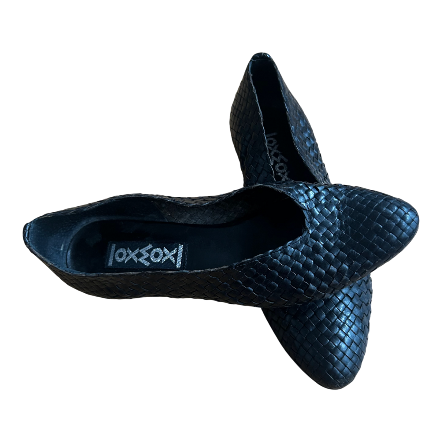 OXMOX Damen Halbschuhe Gr 36 Leder Made in Italy Schwarz Elegant