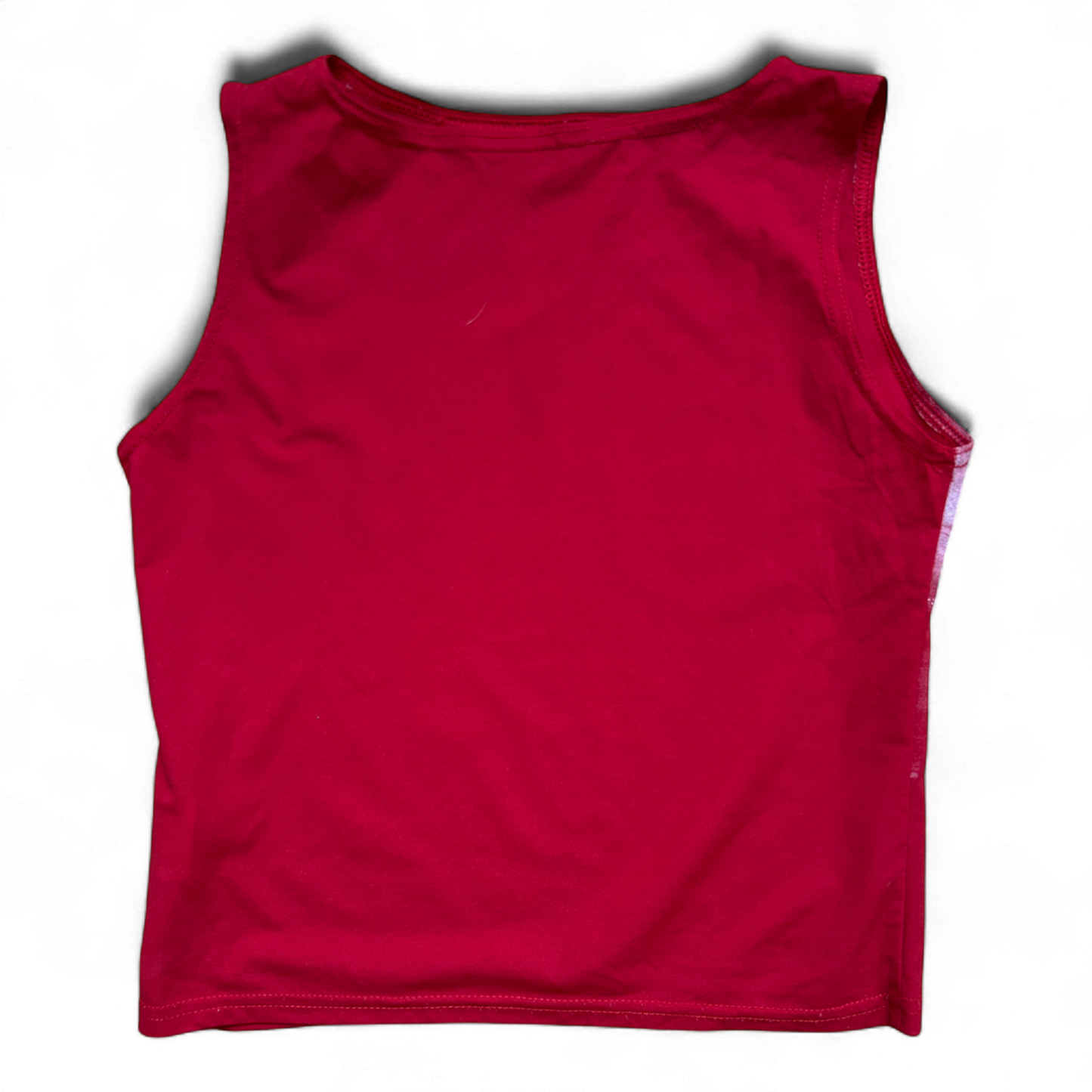 Stretch Damen Top M Rot Polyamid Print Golden Gate Ärmellos Sommer Shirt UK