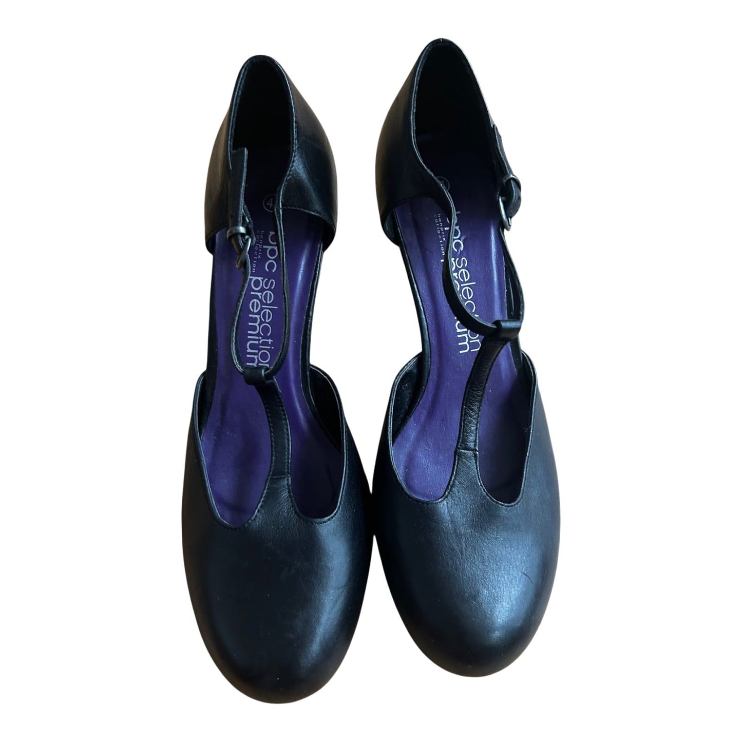 bpc Selection Premium Pumps Leder Damen Schwarz Gr 41 Riemen Elegant Neu