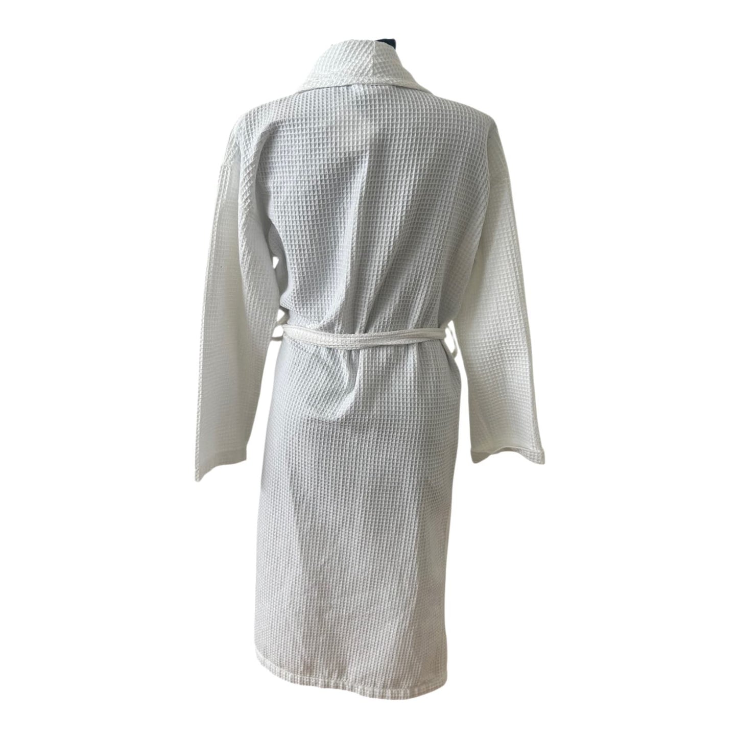 Sherwood Bademantel Damen Gr M Weiß Waffelstruktur Baumwolle Gürtel