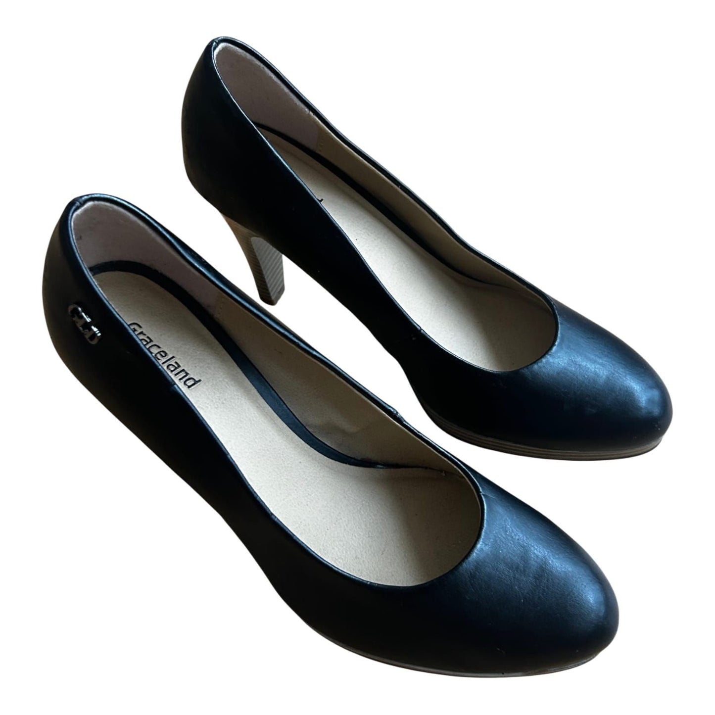 Graceland Pumps Damen Schwarz Vegan Gr 37 Absatzschuhe Elegant Klassiker Top