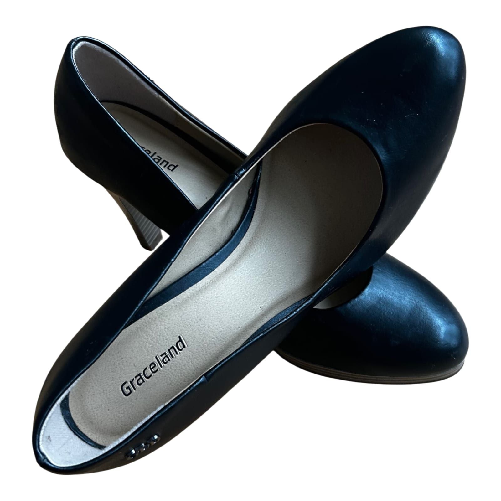 Graceland Pumps Damen Schwarz Vegan Gr 37 Absatzschuhe Elegant Klassiker Top