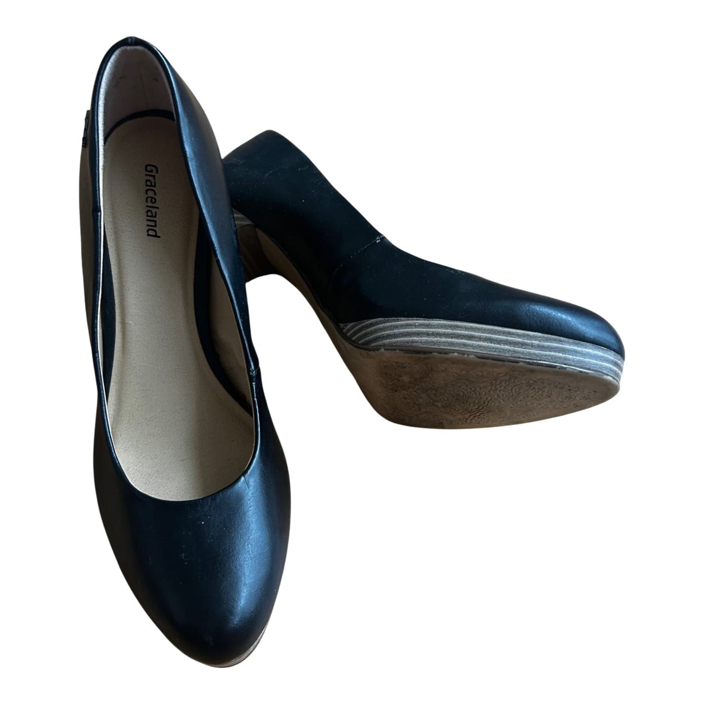 Graceland Pumps Damen Schwarz Vegan Gr 37 Absatzschuhe Elegant Klassiker Top