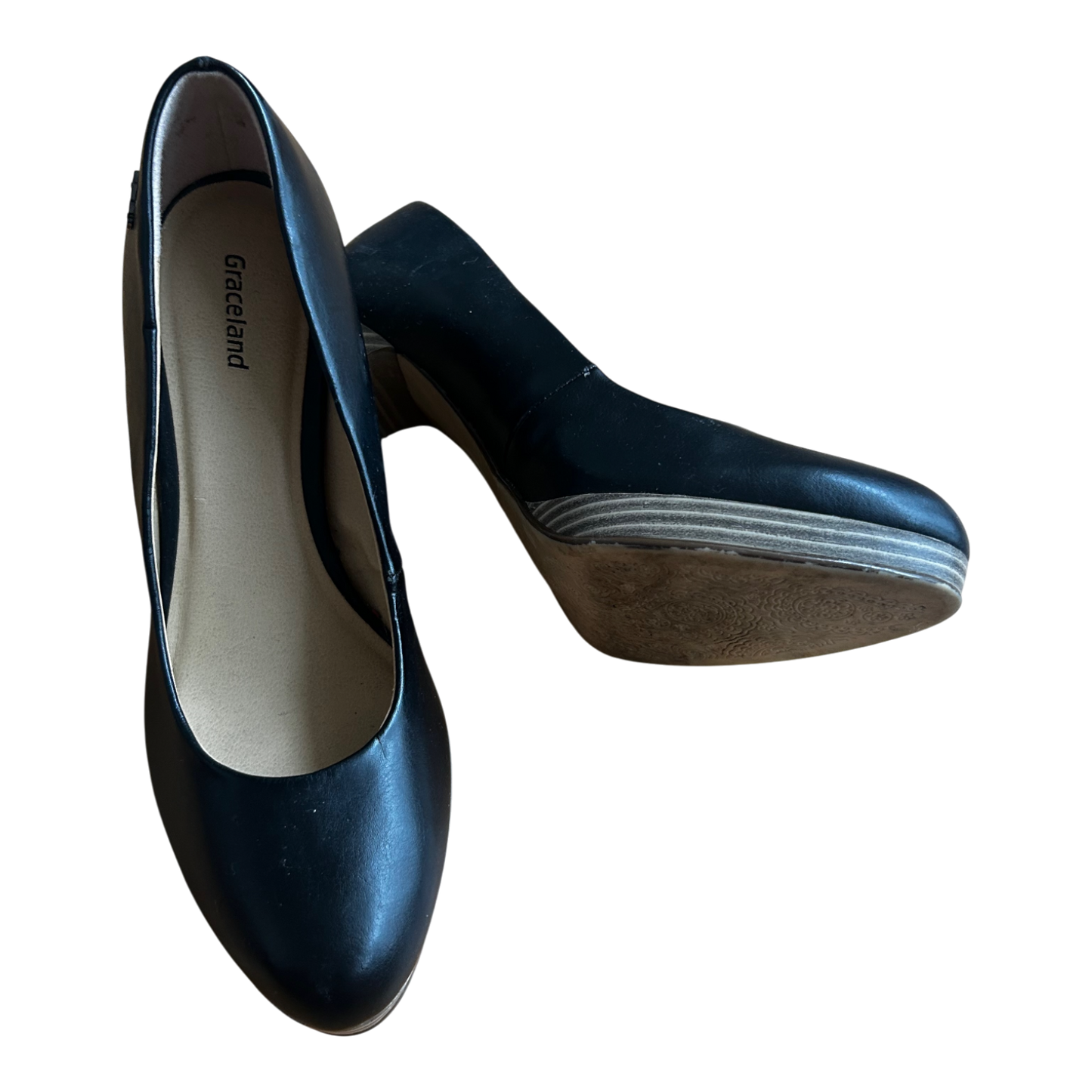 Graceland Pumps Damen Schwarz Vegan Gr 37 Absatzschuhe Elegant Klassiker Top