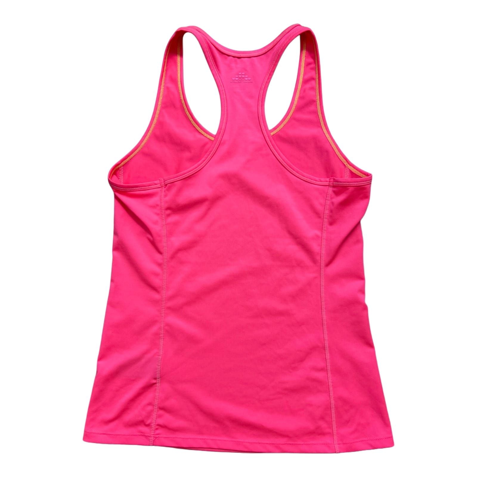 H&M Sport Damen Tanktop S Neonpink Polyester Elasthan Fitnesstop