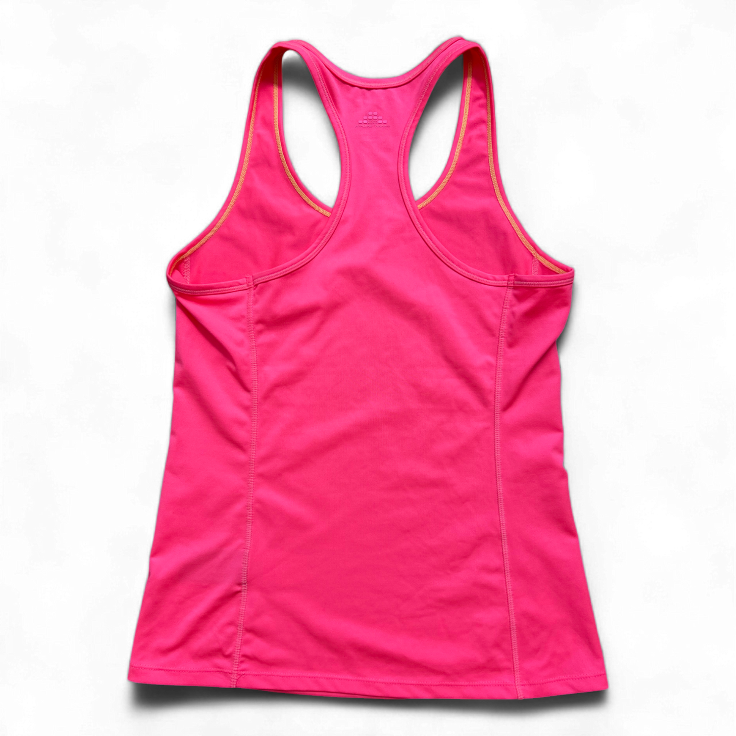 H&M Sport Damen Tanktop S Neonpink Polyester Elasthan Fitnesstop