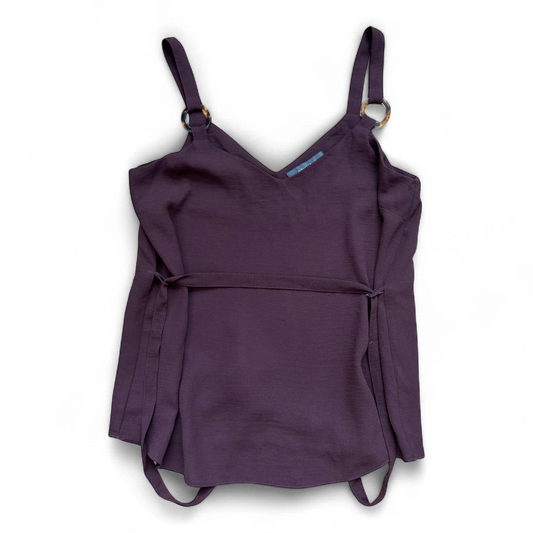 Primark Damen Top 38 Braun Spaghettiträger Elegant Sommer Gürtelring Look