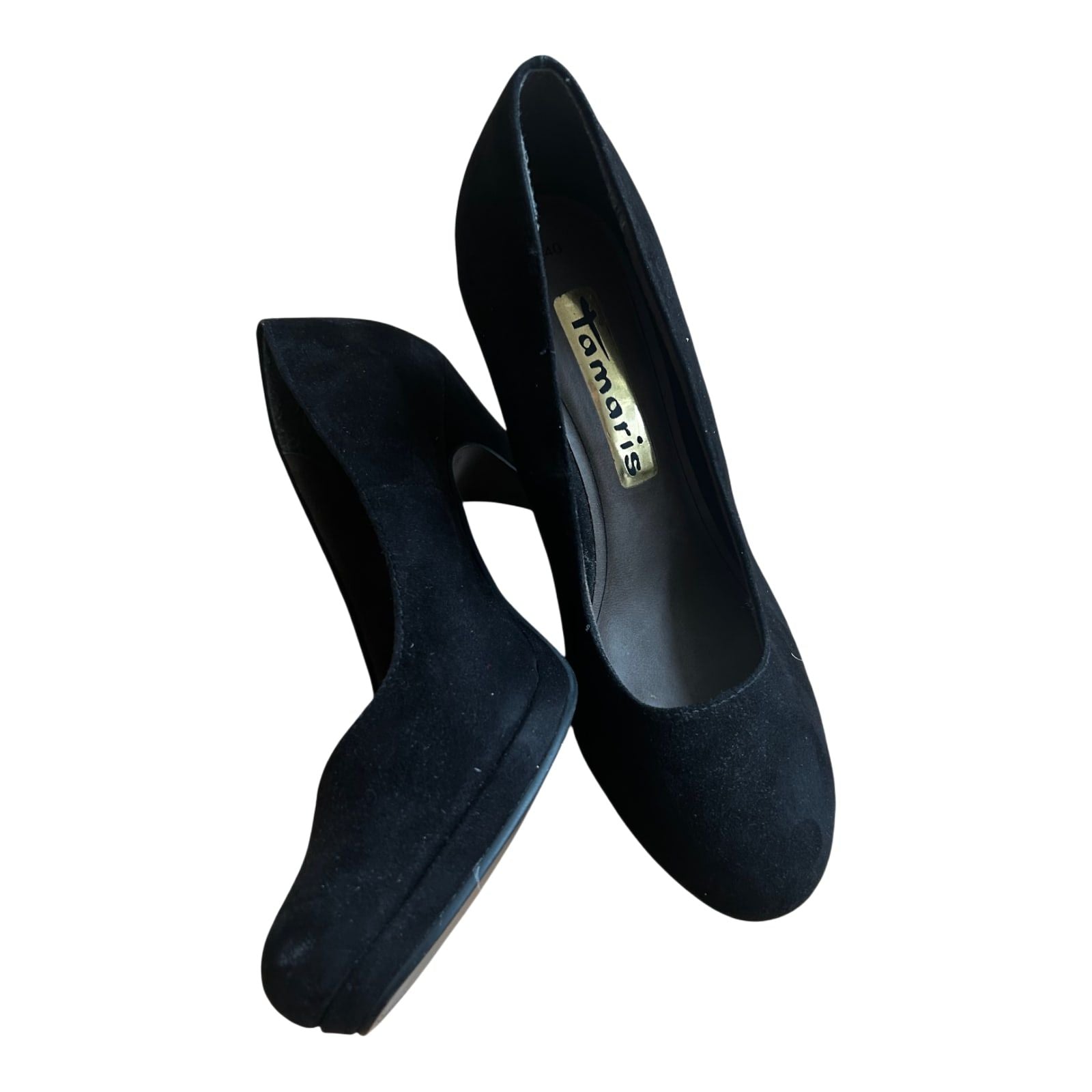 Tamaris Pumps Damen Veganleder Schwarz Gr 40 Elegant Klassiker Absatzschuhe Komfort
