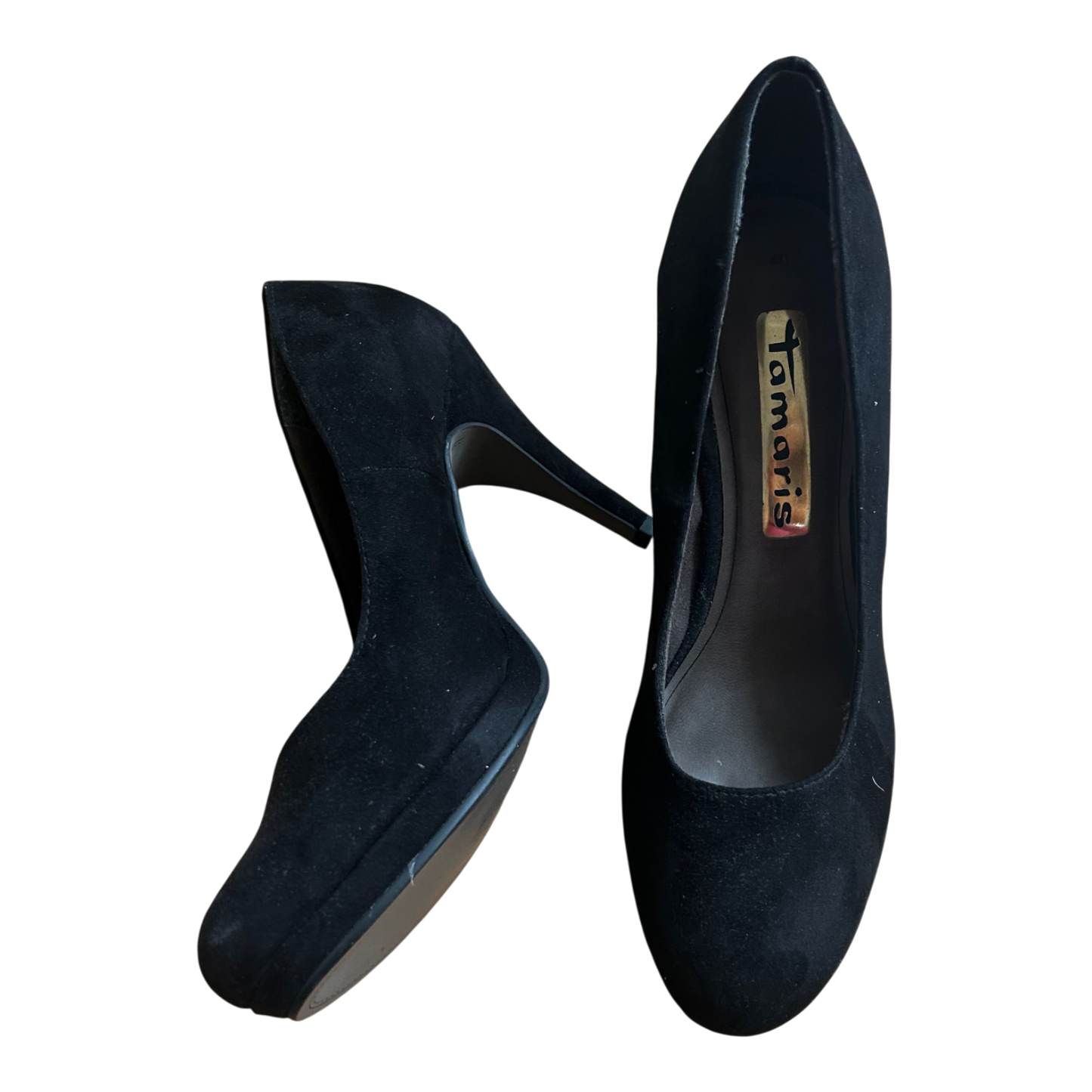 Tamaris Pumps Damen Veganleder Schwarz Gr 40 Elegant Klassiker Absatzschuhe Komfort