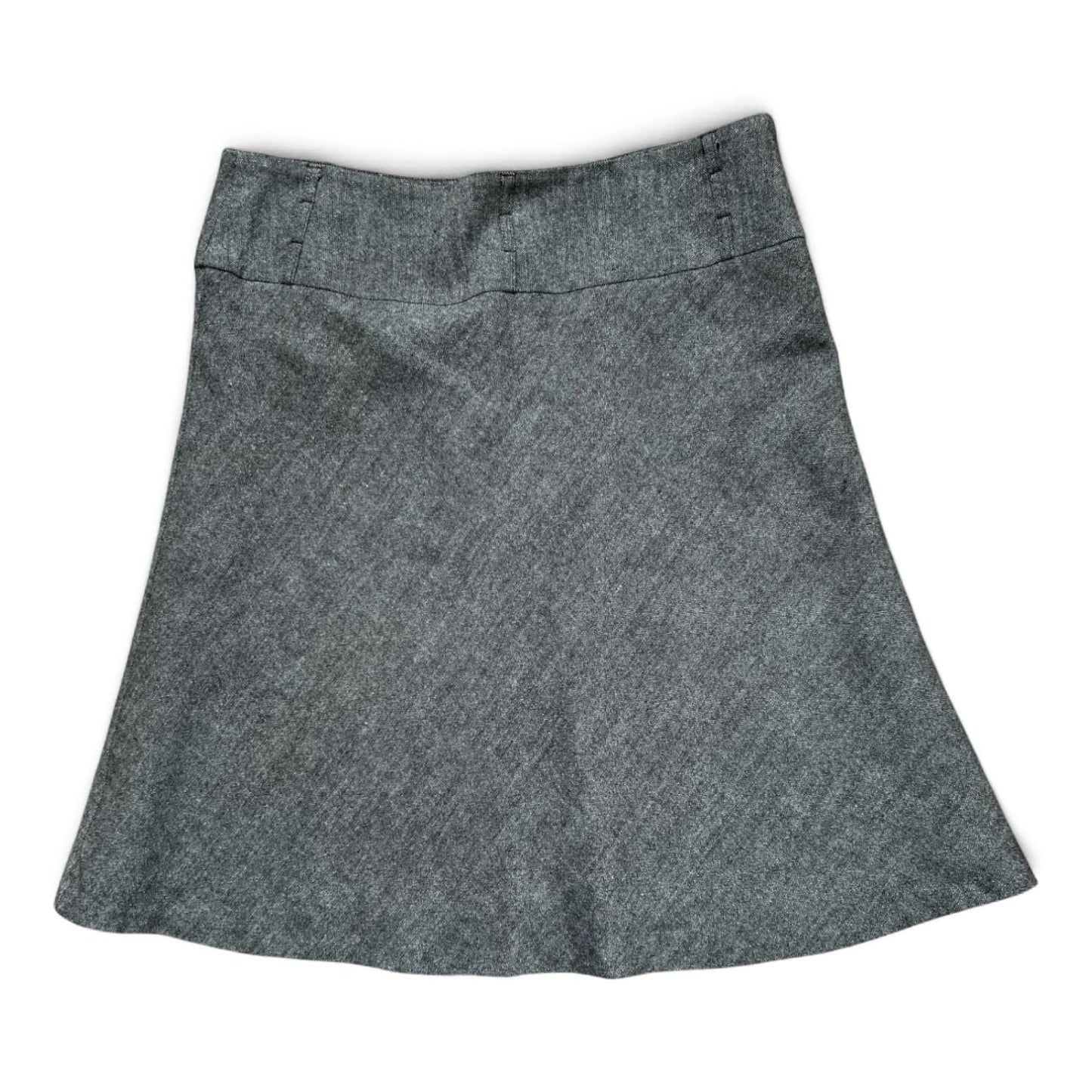 H&M Rock Damen 42 Braun Meliert A Linie Wolle Gefüttert Elegant Herbst