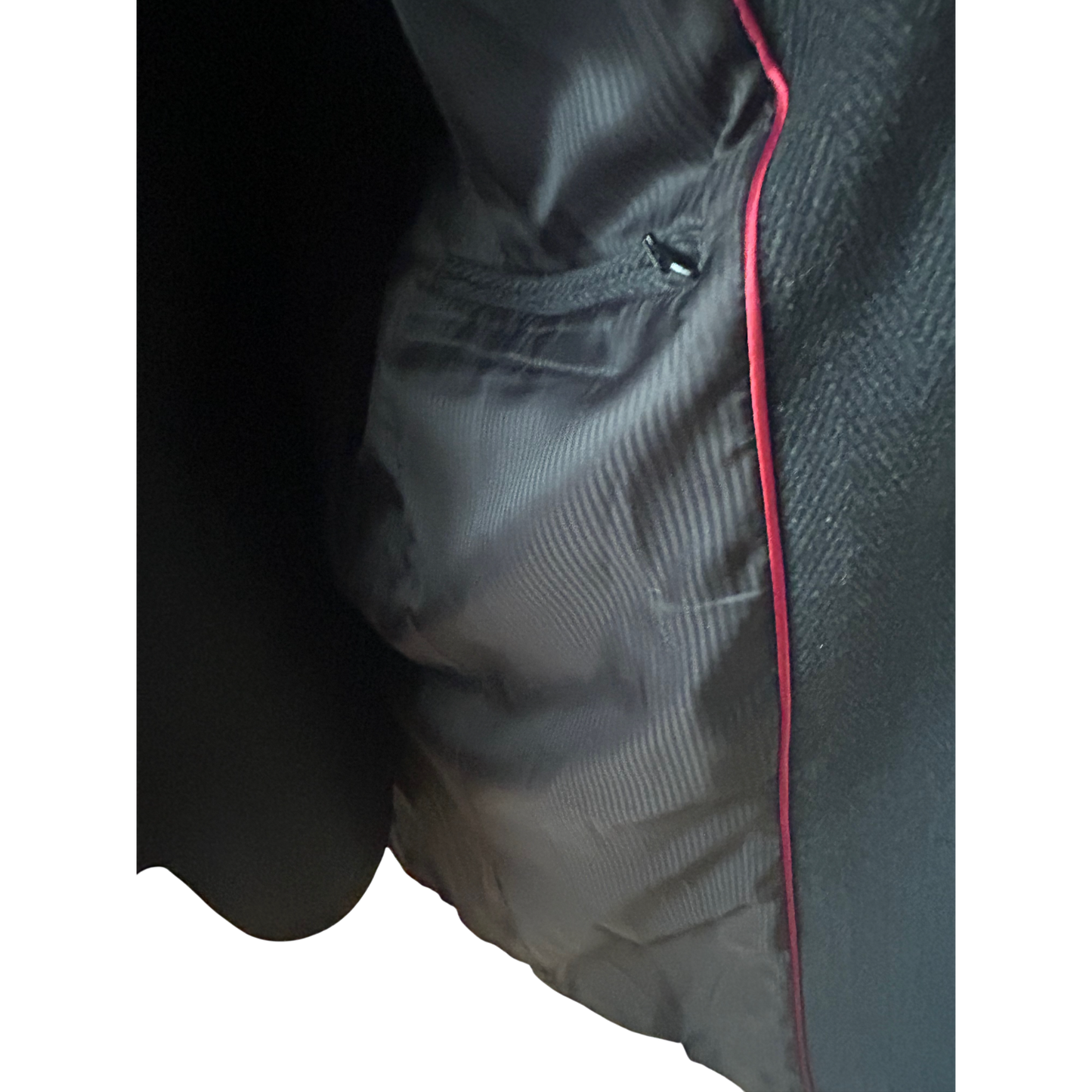 Herren Mantel Dunkelgrau Gr 50 Wollmix Fischgraet Klassisch Elegant Winter