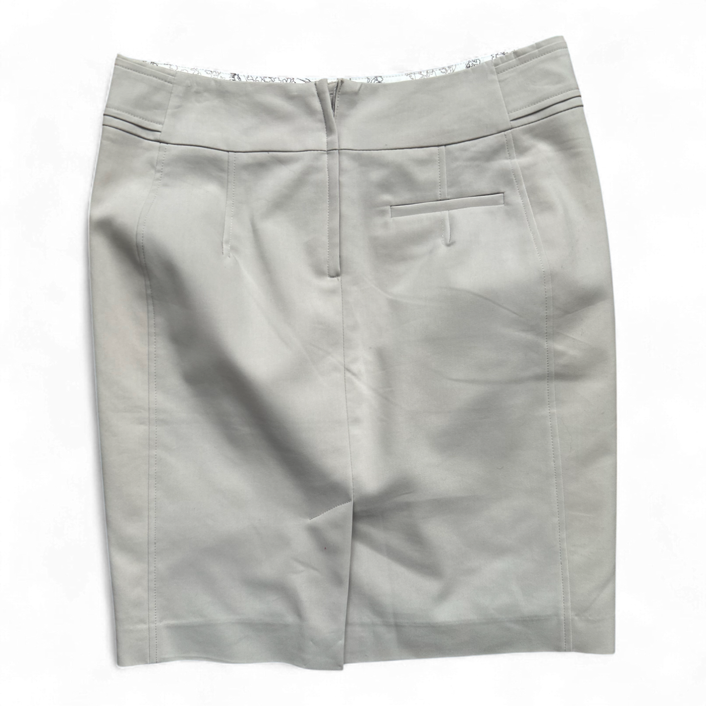 H&M Bleistiftrock Damen Gr. 40 Beige – Gefüttert – Eleganter Business-Look