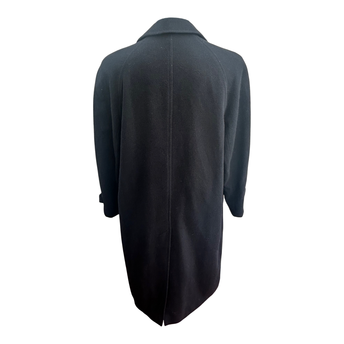 Yorn Mantel Herren Gr 46 Dunkelblau Wolle Poly Klassisch Elegant Winter Vintage