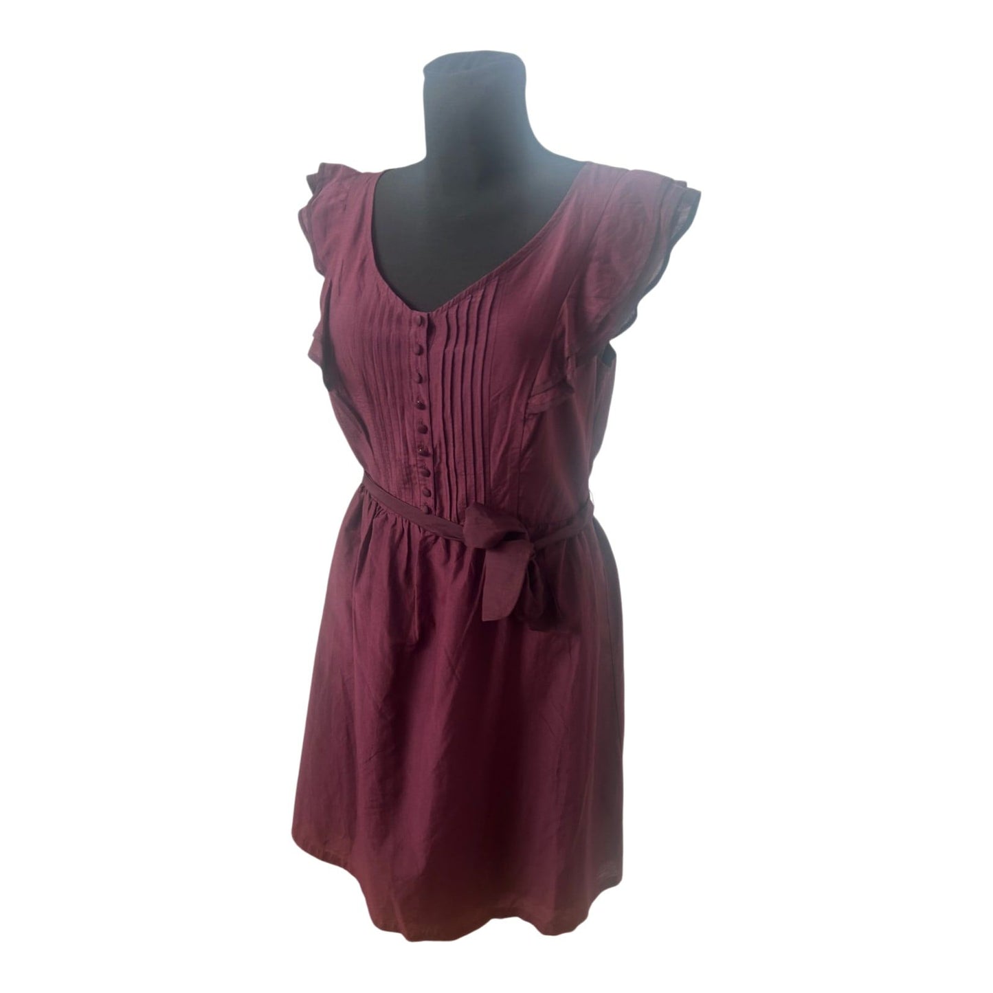 s.Oliver Seidenkleid Gr 40 Bordeaux Kleid Seide Baumwolle Elegant Festlich Neu