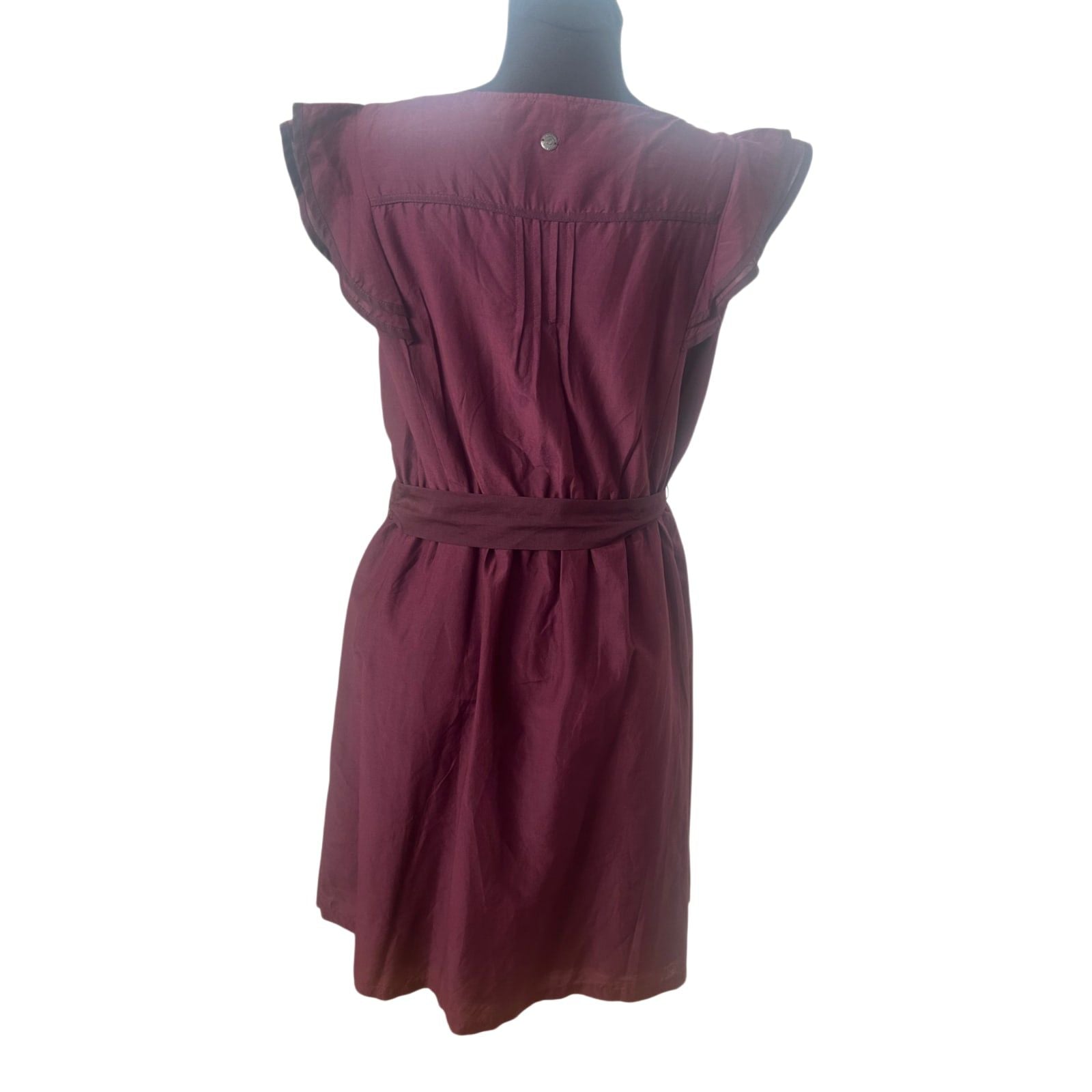 s.Oliver Seidenkleid Gr 40 Bordeaux Kleid Seide Baumwolle Elegant Festlich Neu