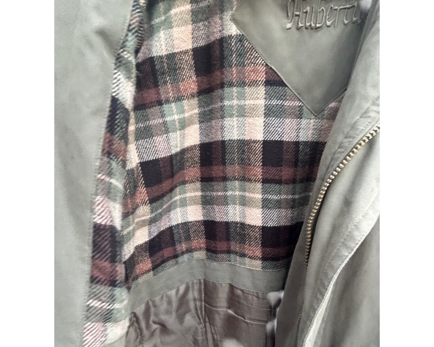 Hubertus Jacke Herren Jägerjacke Gr 52 Polyester Futter Karomuster Outdoor Fell