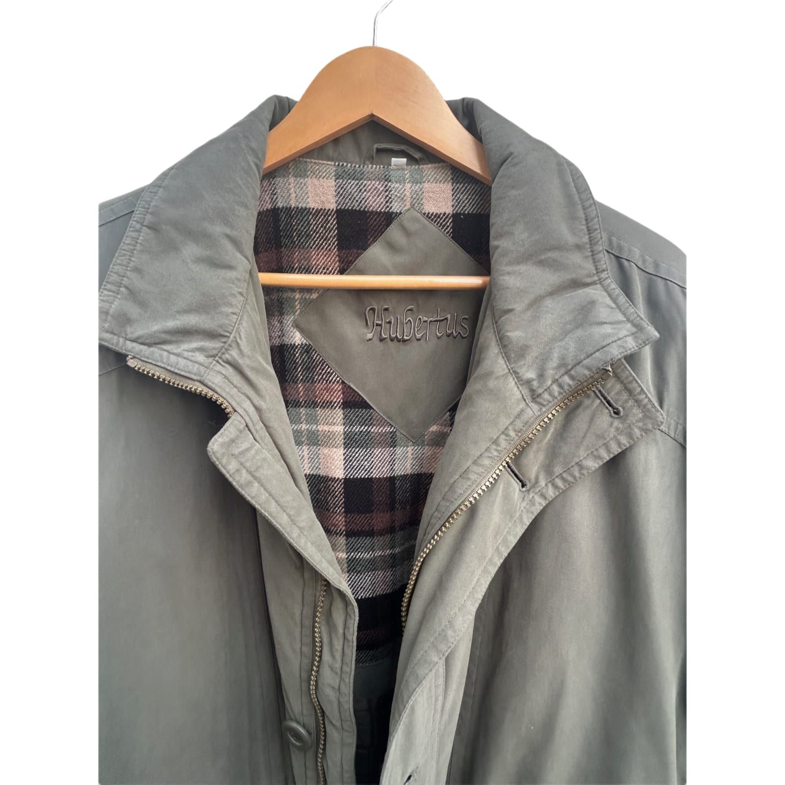 Hubertus Jacke Herren Jägerjacke Gr 52 Polyester Futter Karomuster Outdoor Fell