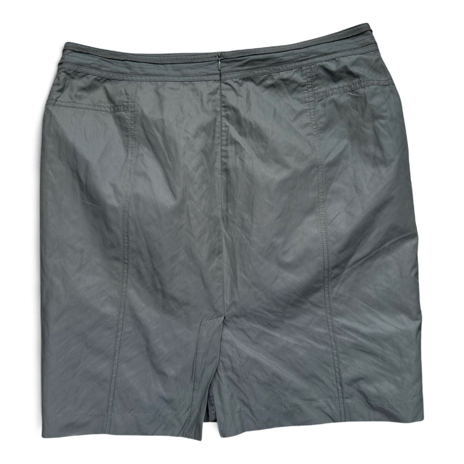 Bonita Damen Rock Khaki Gr 44 – Baumwollmix mit Glanzfaden – Made for Summer