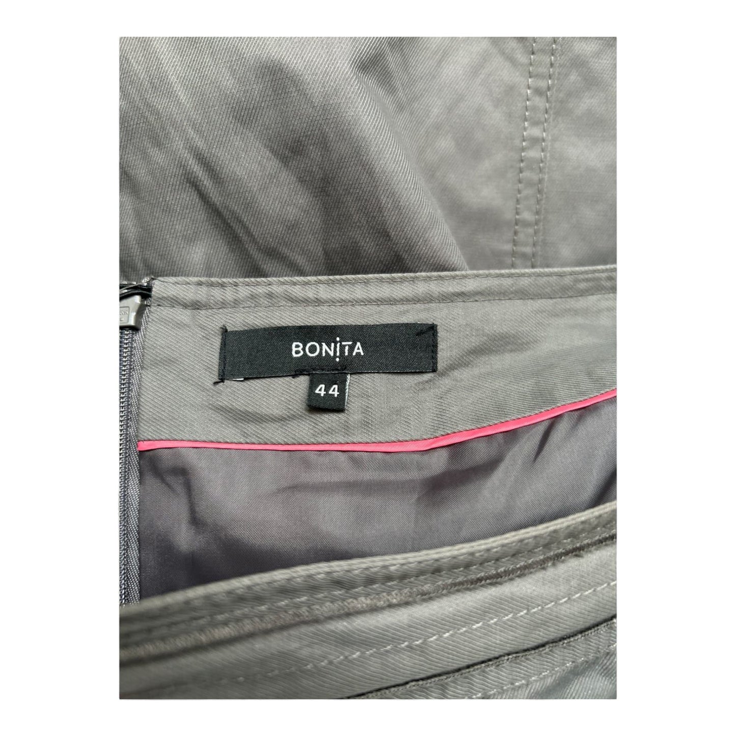 Bonita Damen Rock Khaki Gr 44 – Baumwollmix mit Glanzfaden – Made for Summer
