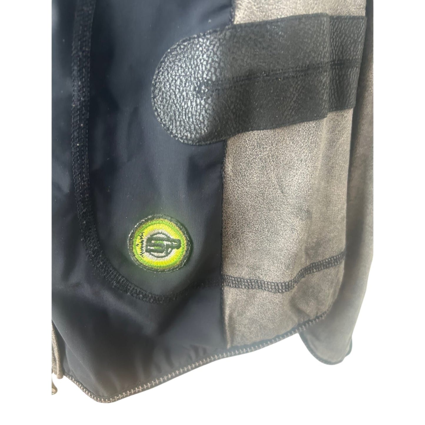 Sportalm Jacke Damen Gr 44 Schwarz Grau Sportblouson Stretch Reissverschluss