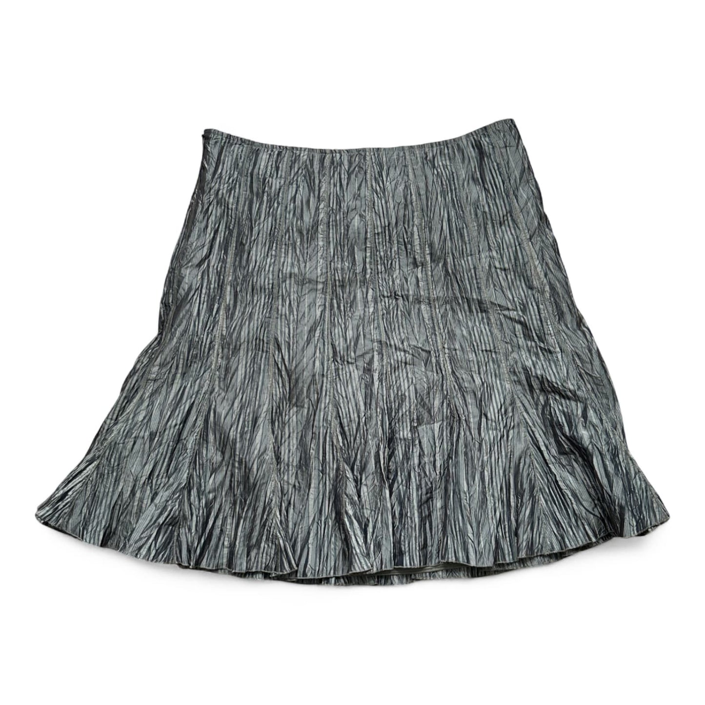 Taifun Rock Damen Gold Gr 44 Gefüttert Faltenrock Glanz Crinkle Elegant
